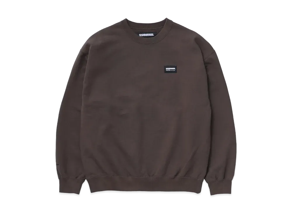 NEIGHBORHOOD Plain Sweat Shirt LS "Brown"