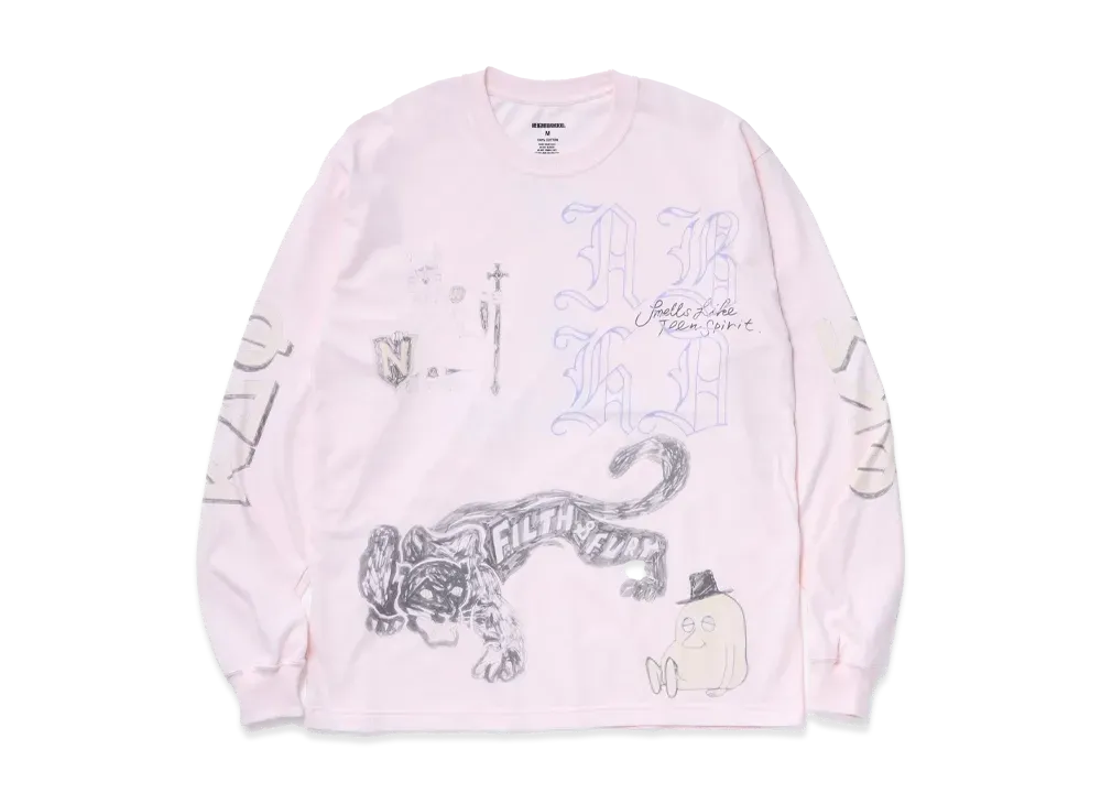 NEIGHBORHOOD NH . Tee LS-9 "Pink"