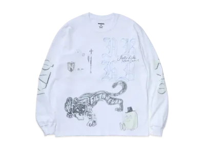 NEIGHBORHOOD NH . Tee LS-9 "White"