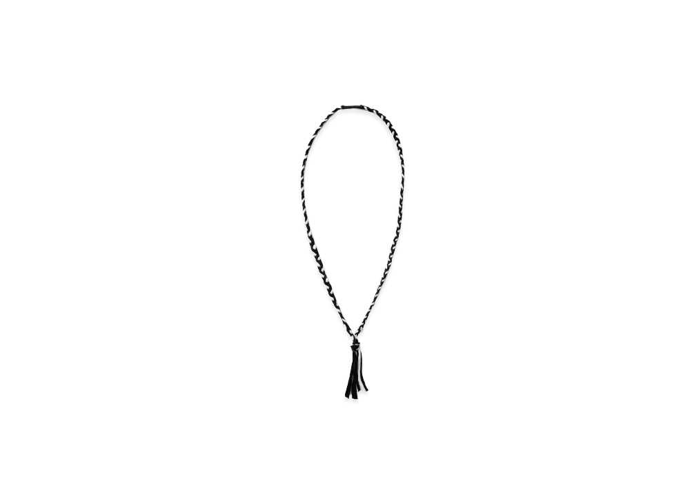 NEIGHBORHOOD CS Braid Necklace "Black/White"