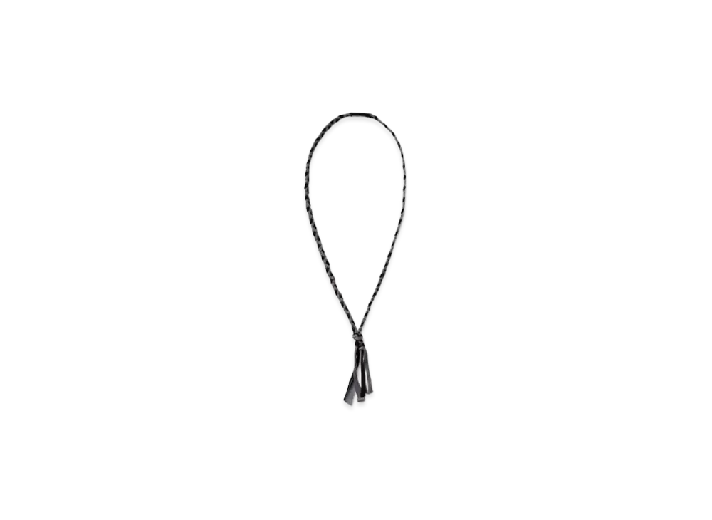 NEIGHBORHOOD CS Braid Necklace "Gray/Black"