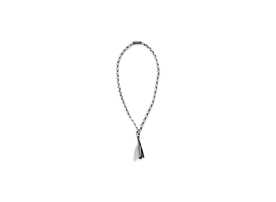 NEIGHBORHOOD CS Braid Necklace "White/Black"