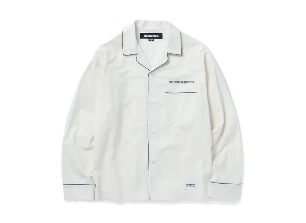 NEIGHBORHOOD PJ Shirt LS "White"