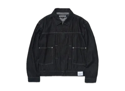NEIGHBORHOOD Washed LW Denim Zip Jacket "Black"