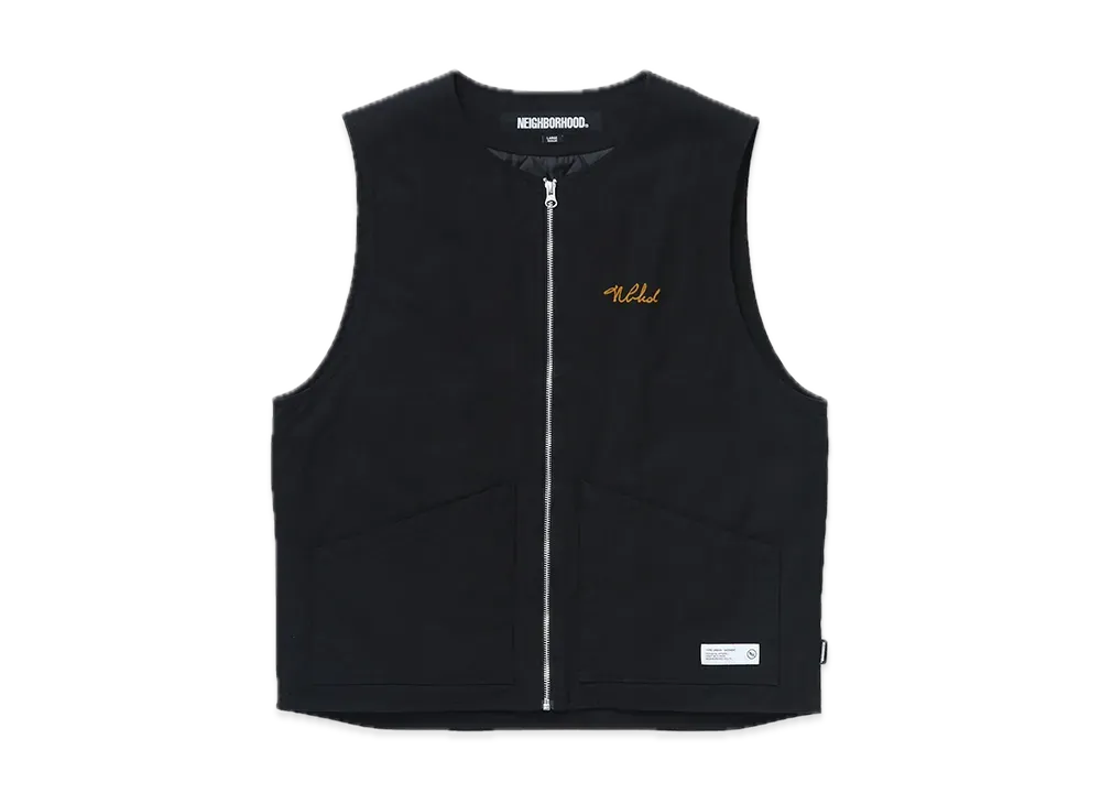 NEIGHBORHOOD Padded Work Vest "Black"