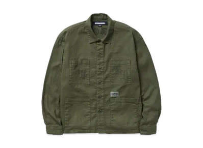 NEIGHBORHOOD Embroidery Shirt LS "Olive Drab"
