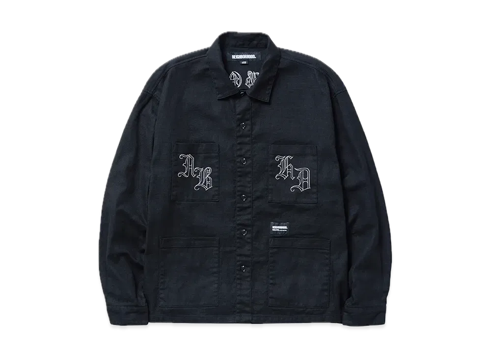 NEIGHBORHOOD Embroidery Shirt LS "Black"