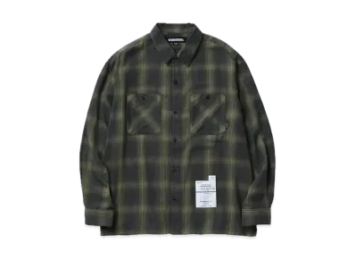 NEIGHBORHOOD Hombre Check Shirt LS "Charcoal/Mustard"