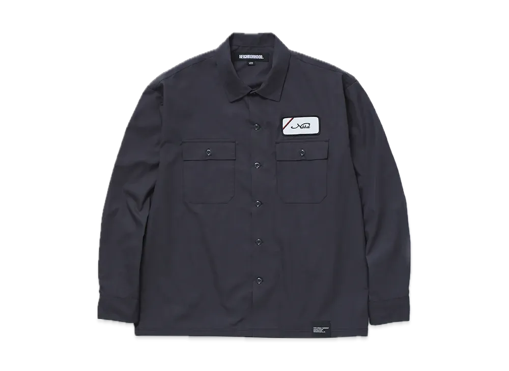 NEIGHBORHOOD Classic Work Shirt LS-1 "Charcoal"