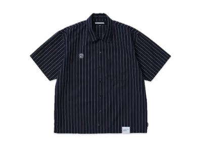 NEIGHBORHOOD Stripe Work Shirt SS "Navy"