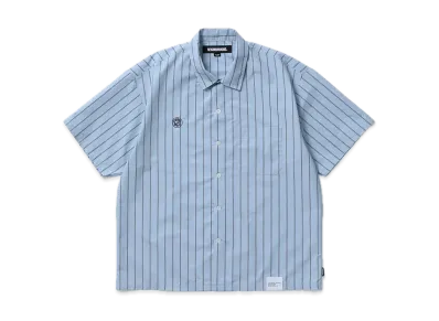 NEIGHBORHOOD Stripe Work Shirt SS "Blue"