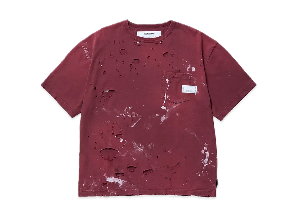 NEIGHBORHOOD Savage Crewneck-P SS "Burgundy"