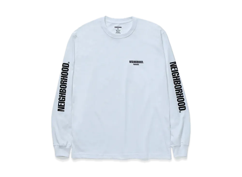 NEIGHBORHOOD NH . Tee LS-1 "White"