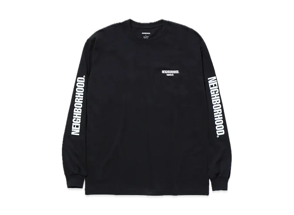 NEIGHBORHOOD NH . Tee LS-1 "Black"