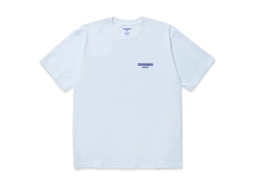 NEIGHBORHOOD NH . Tee SS-2 "White/Blue"