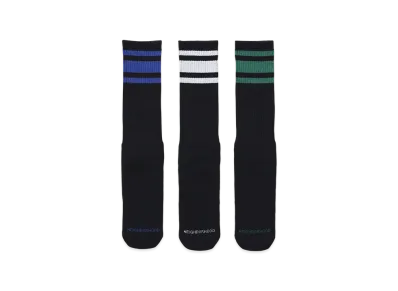 NEIGHBORHOOD Classic 3Pac Socks "Black"