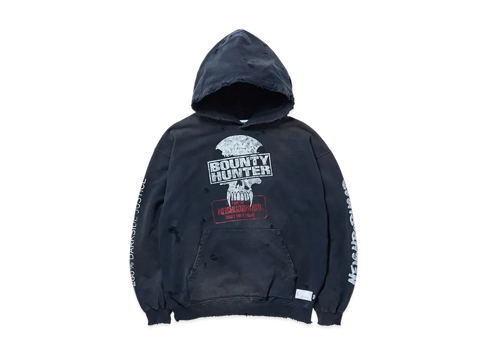 NEIGHBORHOOD x BOUNTY HUNTER Savage Sweat Hoodie LS "Black"
