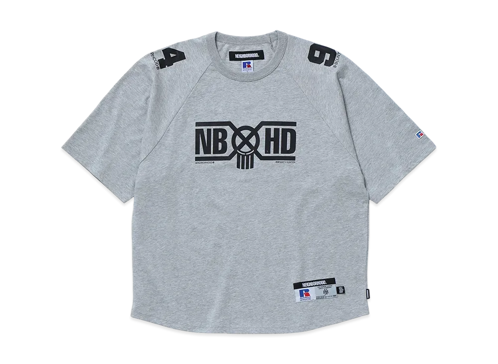 NEIGHBORHOOD x BOUNTY HUNTER x RUSSELL ATHLETIC Crewneck SS "Gray"