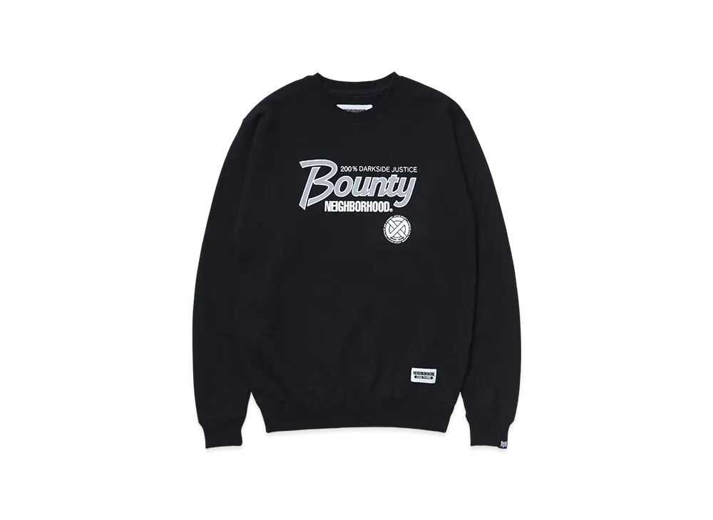 NEIGHBORHOOD x BOUNTY HUNTER Sweat Shirt LS "Black"