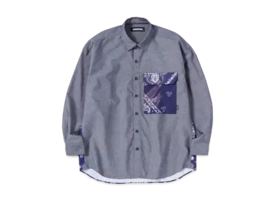 NEIGHBORHOOD Bandana Chopped-2 "Navy"