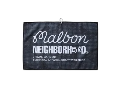 NEIGHBORHOOD x Malbon Golf Golf Towel "Black"