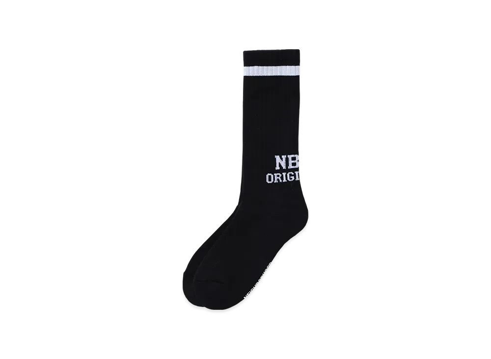 NEIGHBORHOOD Logo Line Socks "Black"