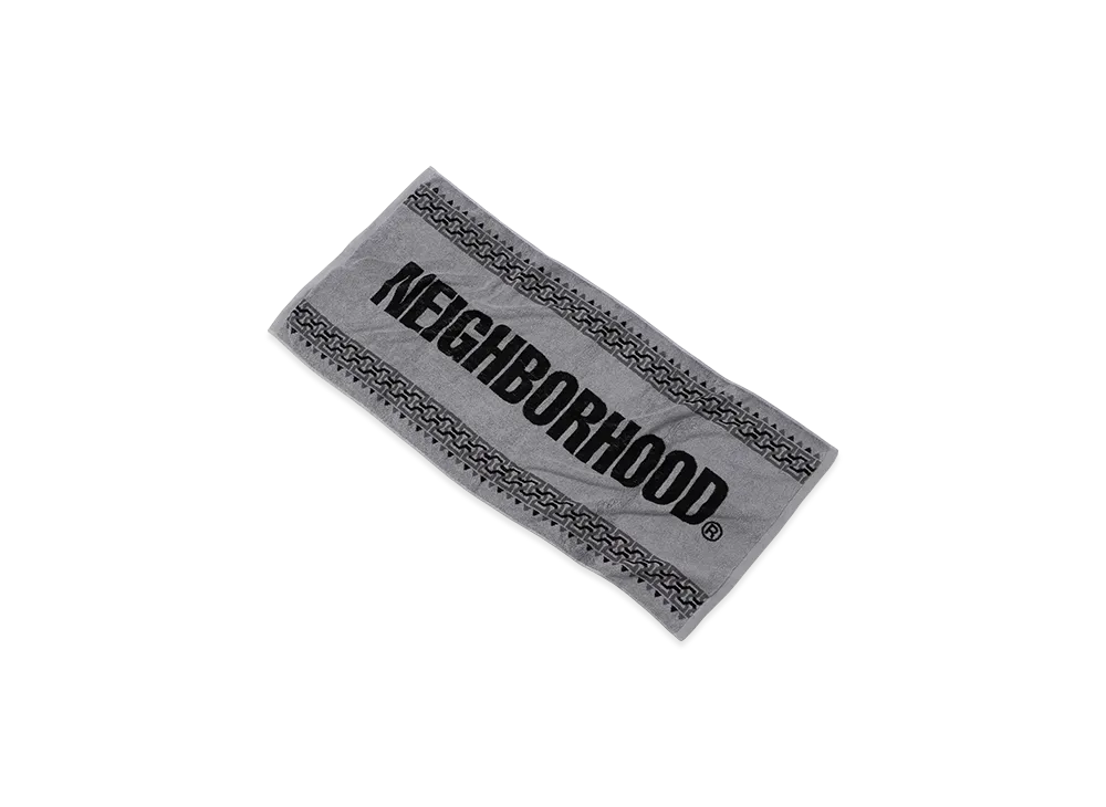 NEIGHBORHOOD Geometric Pattern Bath Towel "Gray"