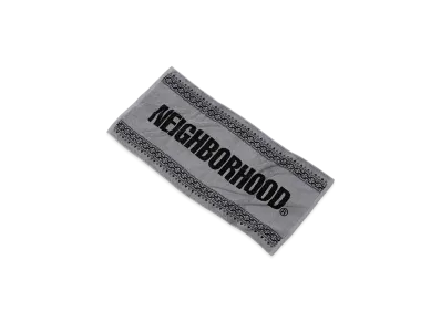NEIGHBORHOOD Geometric Pattern Bath Towel "Gray"
