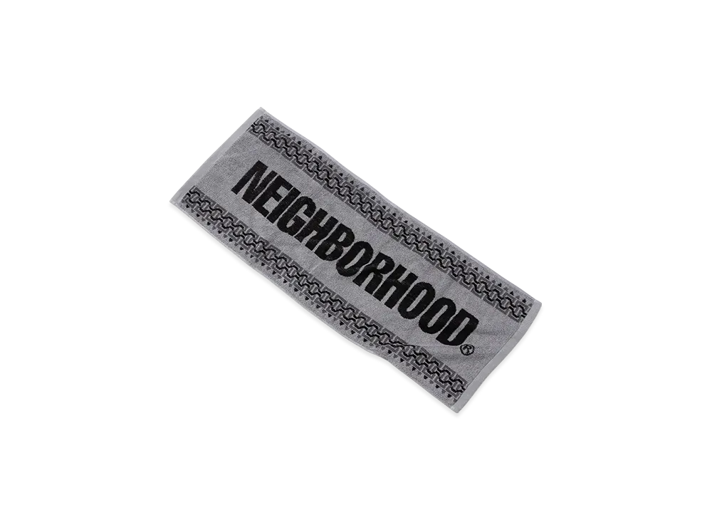 NEIGHBORHOOD Geometric Pattern Towel "Gray"