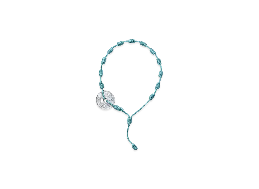 NEIGHBORHOOD Cord Coin Bracelet "Blue"