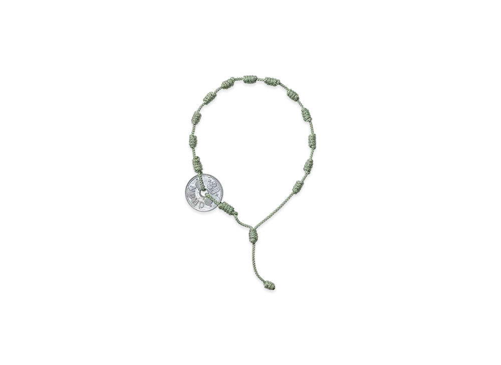 NEIGHBORHOOD Cord Coin Bracelet "Green"