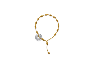 NEIGHBORHOOD Cord Coin Bracelet "Mustard"