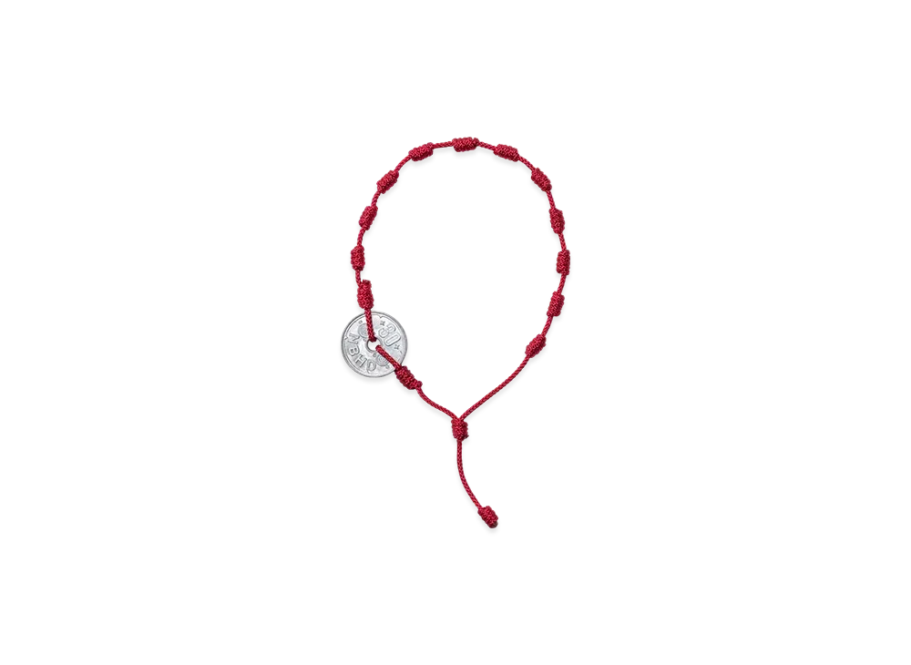 NEIGHBORHOOD Cord Coin Bracelet "Red"