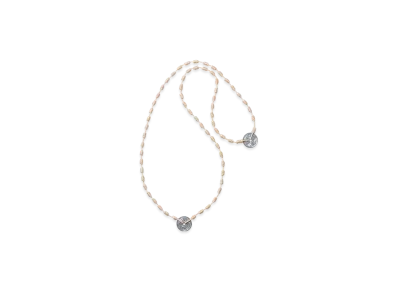 NEIGHBORHOOD Cord Coin Necklace "Beige"