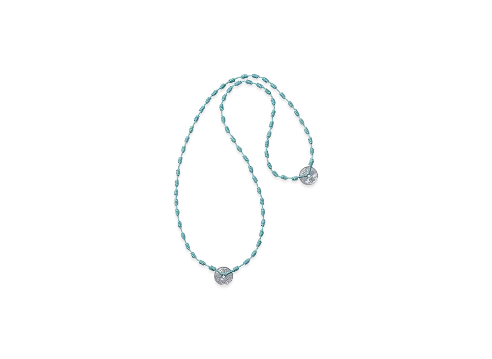 NEIGHBORHOOD Cord Coin Necklace "Blue"
