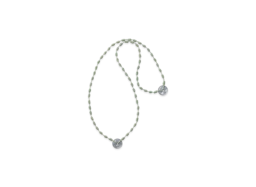 NEIGHBORHOOD Cord Coin Necklace "Green"