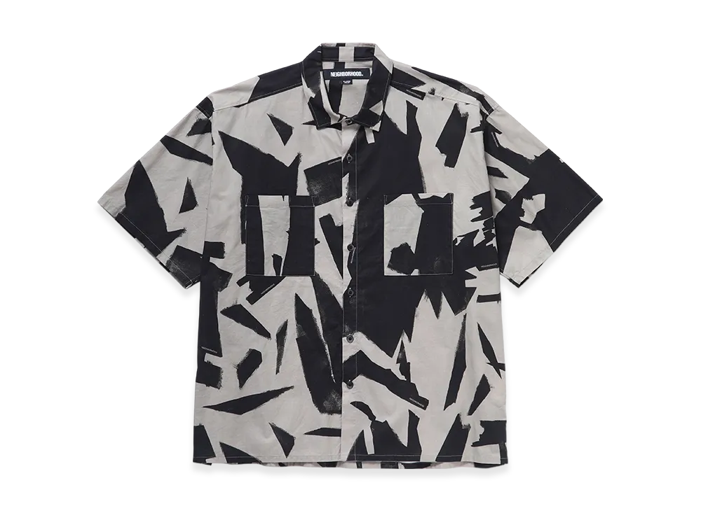 NEIGHBORHOOD Abstract Pattern Plain Shirt SS "Beige"