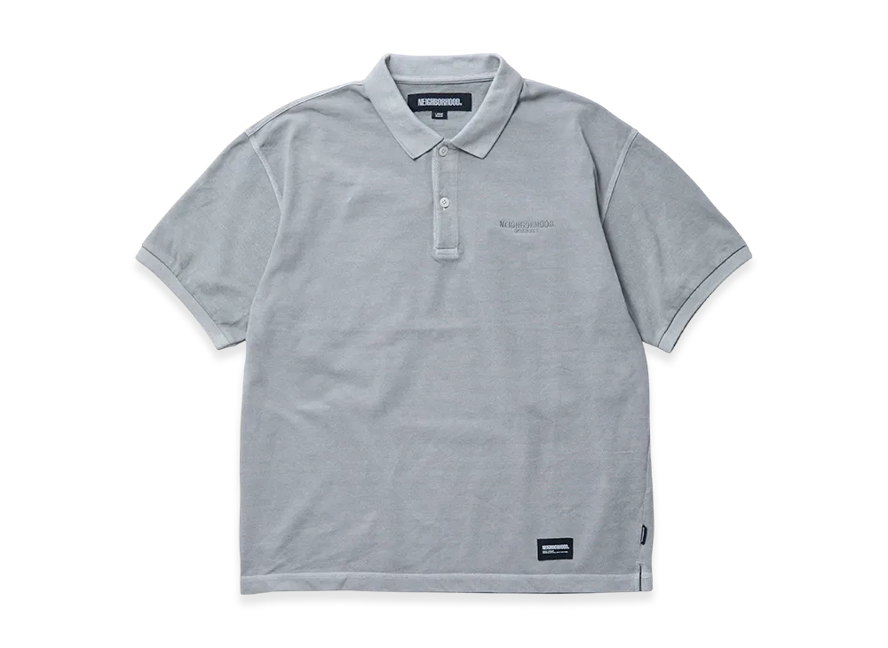 NEIGHBORHOOD Pigment Dyed Polo SS "Gray"