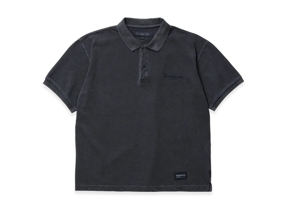 NEIGHBORHOOD Pigment Dyed Polo SS "Black"