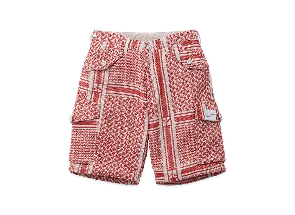 NEIGHBORHOOD JQ Shemagh Cargo Short Pants "Red"