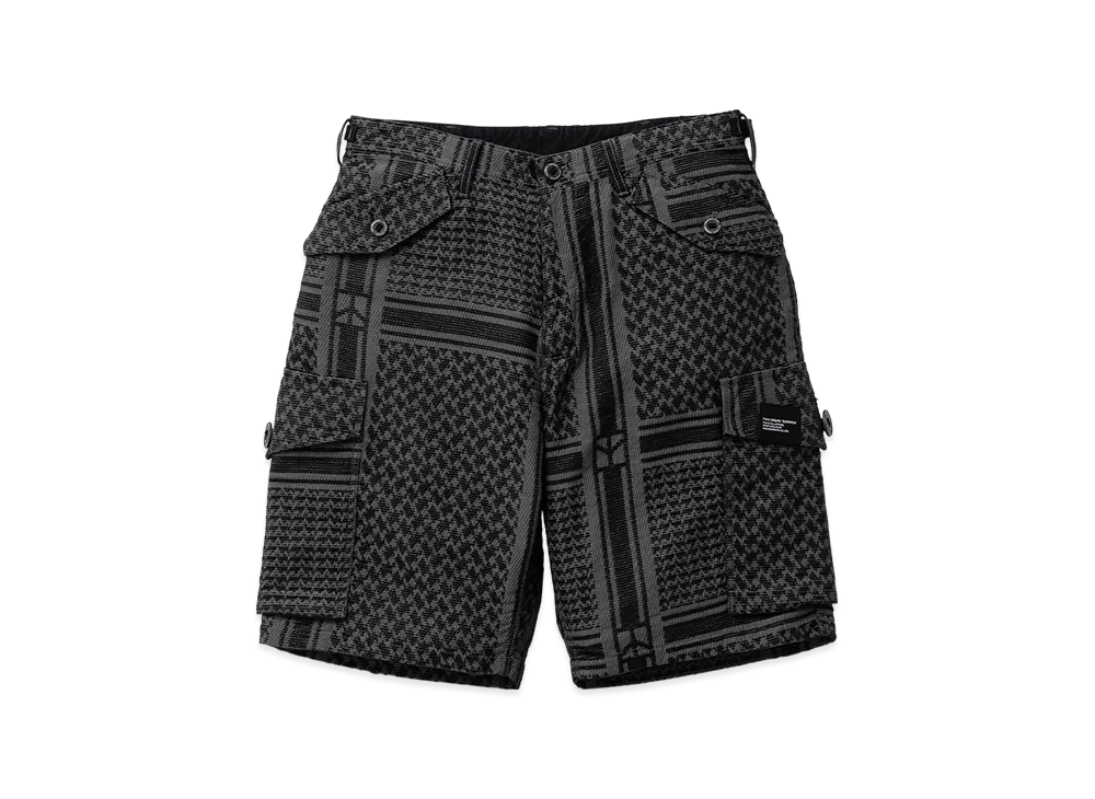 NEIGHBORHOOD JQ Shemagh Cargo Short Pants "Black"