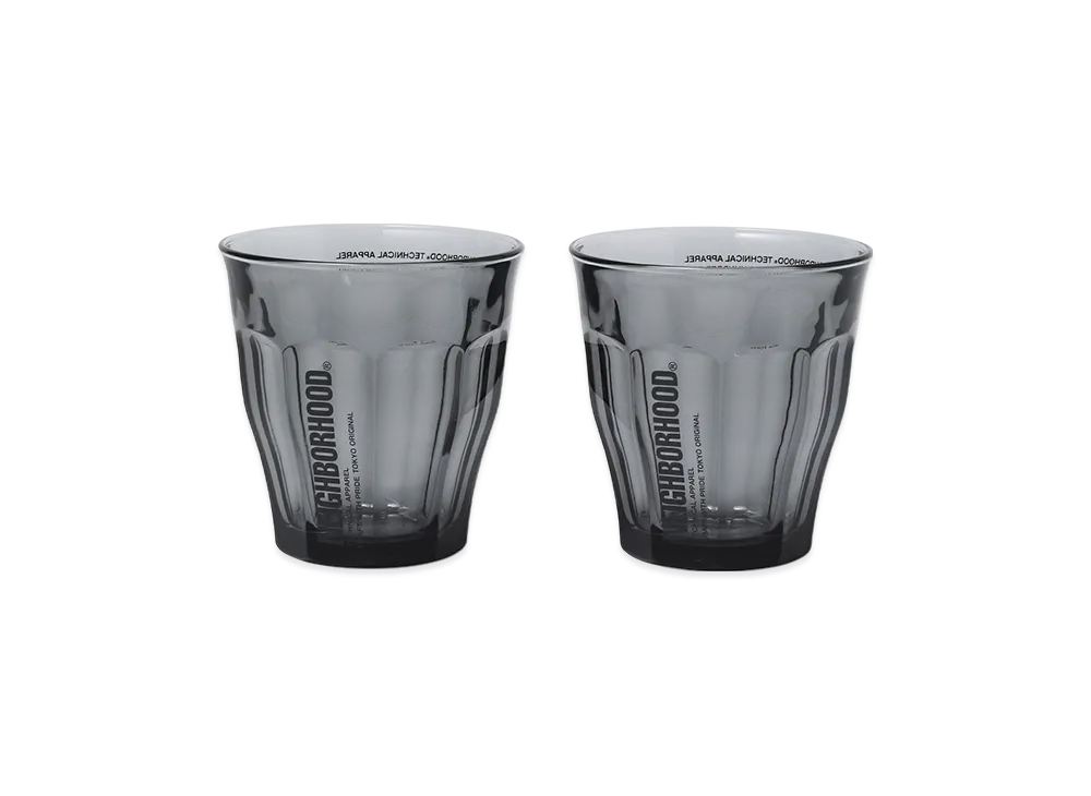 NEIGHBORHOOD Logo Duralex Glass Set "Gray"