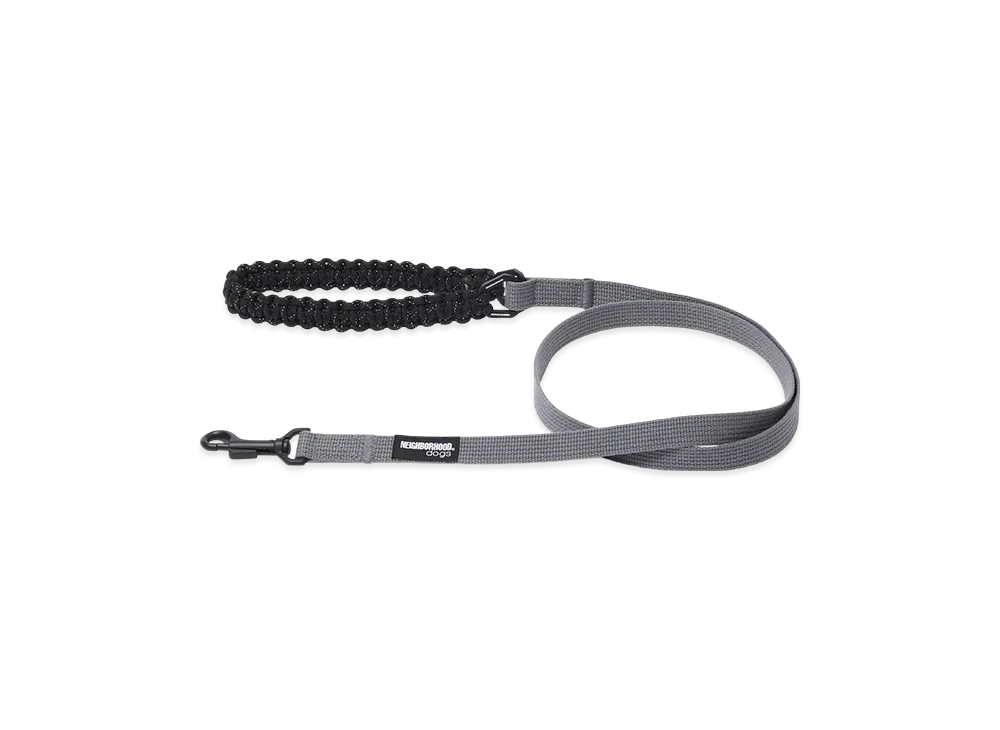 NEIGHBORHOOD Dog Leash Narrow "Gray"