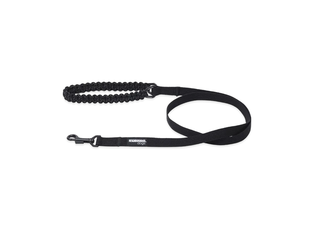 NEIGHBORHOOD Dog Leash Narrow "Black"