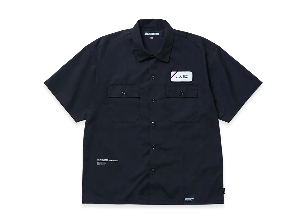 NEIGHBORHOOD Classic Work Shirt SS-1 "Black"