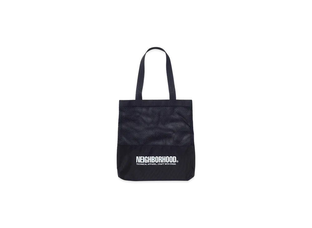 NEIGHBORHOOD Mesh Tote Bag "Black"
