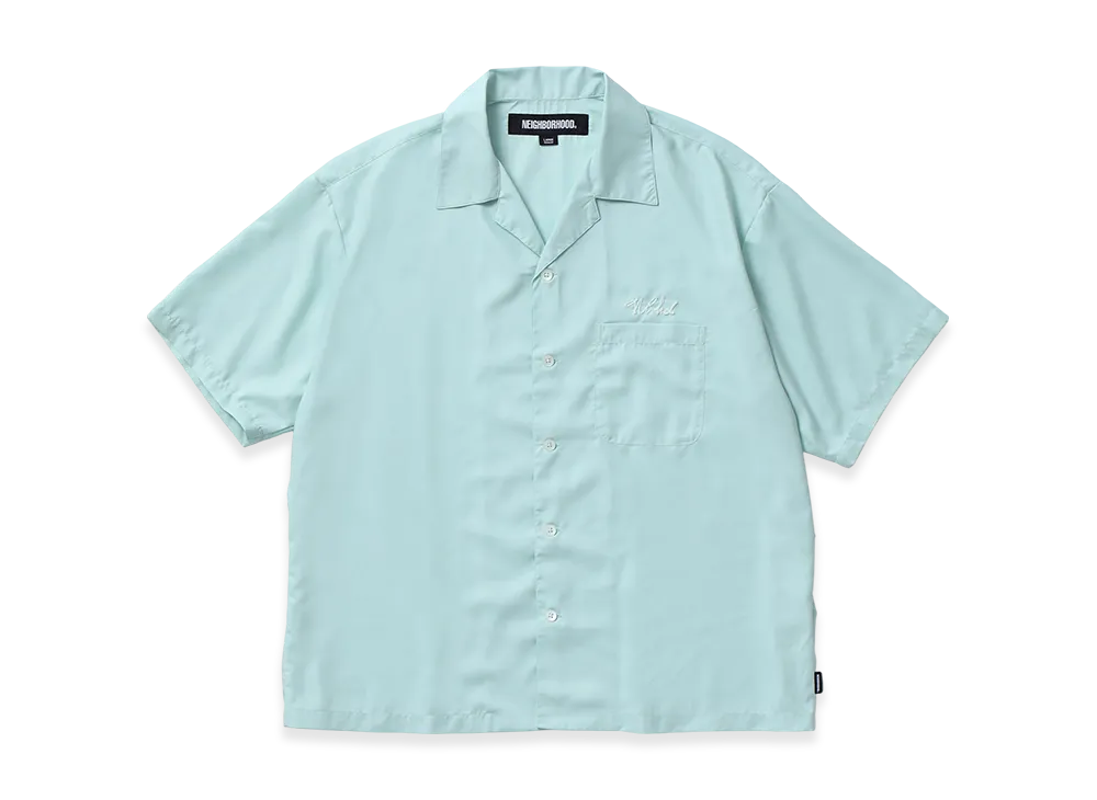 NEIGHBORHOOD Solid-Color Hawaiian Shirt SS "Mint"