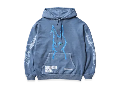 NEIGHBORHOOD x Fucking Awesome Pigment Dyed Sweat Hoodie LS "Blue"