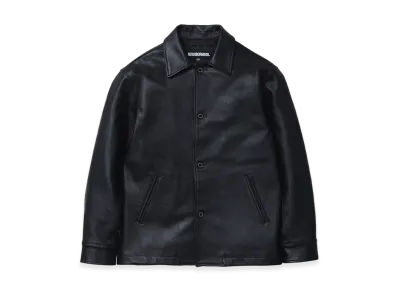 NEIGHBORHOOD Leather Car Coat "Black"