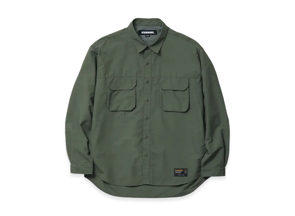 NEIGHBORHOOD Ventilation Field Shirt LS "Olive Drab"
